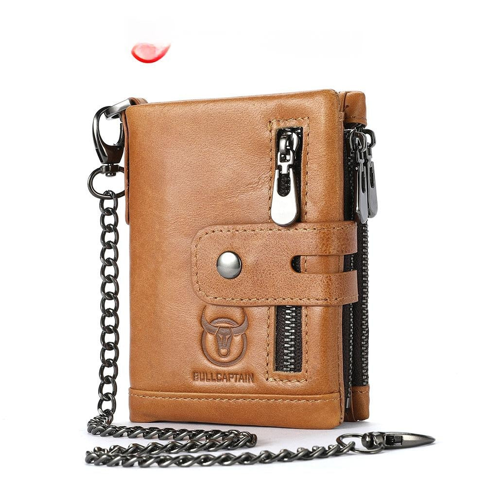 Capitaine Bull Hommes véritable porte-téléphone en cuir