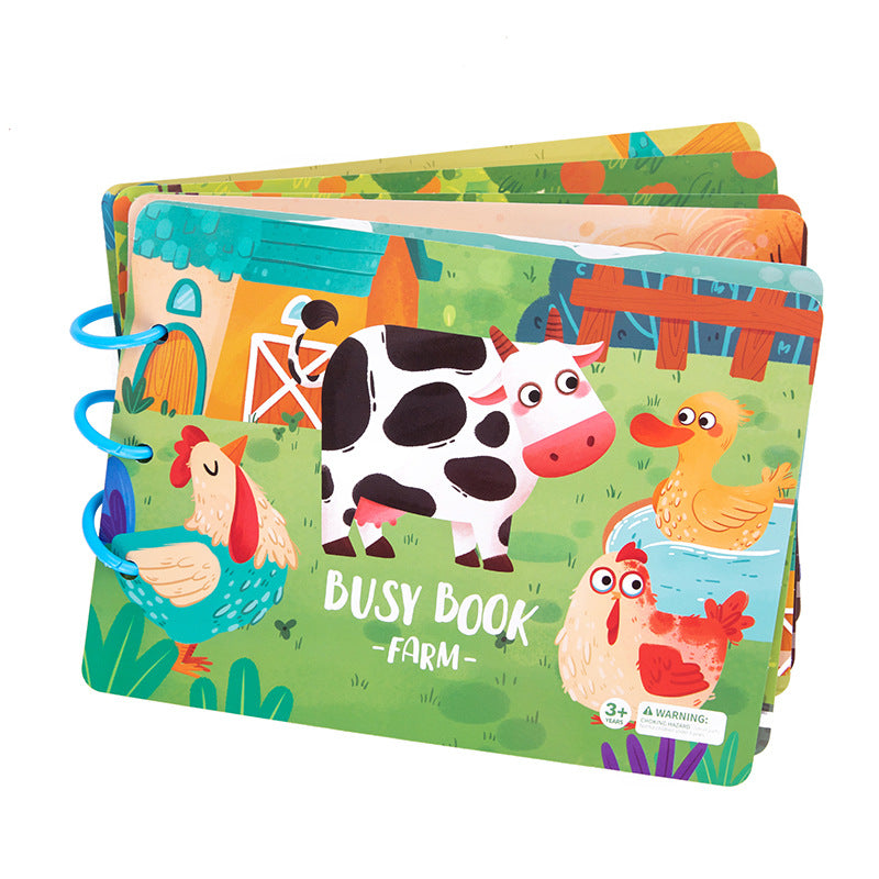 L'éducation des jeunes enfants Educationnel Velcro Hand Tear Pull Book Baby Tranquill Paste Book To