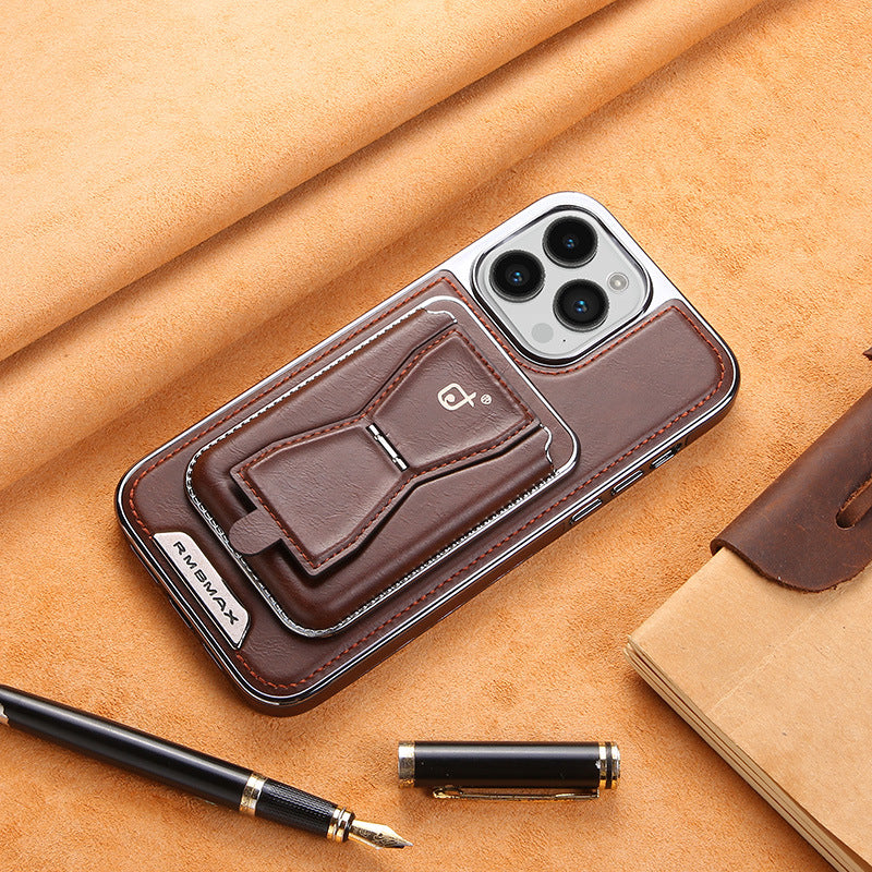 Coque téléphonique Magnetic Business Support pour hommes résistant à la chute