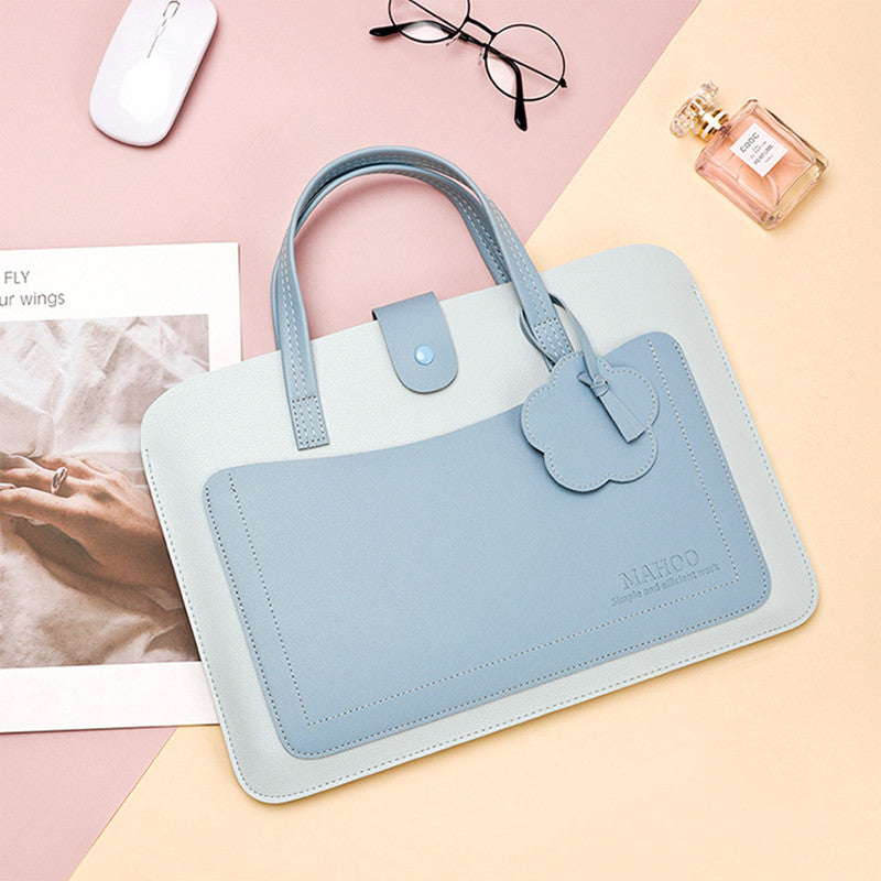 Portable 13 pouces sac d'ordinateur fleur mince