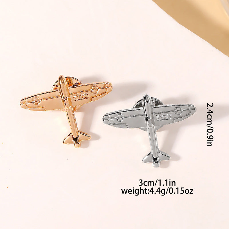 Minimaliste créatif Mini avion Brooch