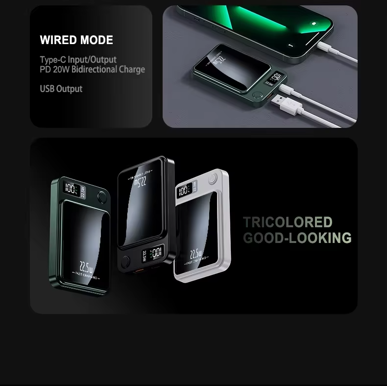10 000 Mah Magnetische Kabellose Powerbank