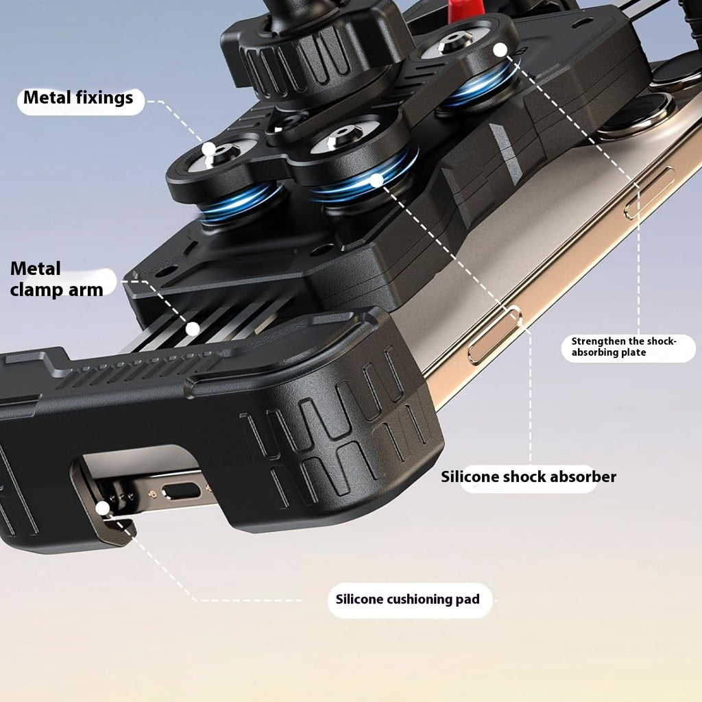 Enhanced outdoor cell phone navigation bracket