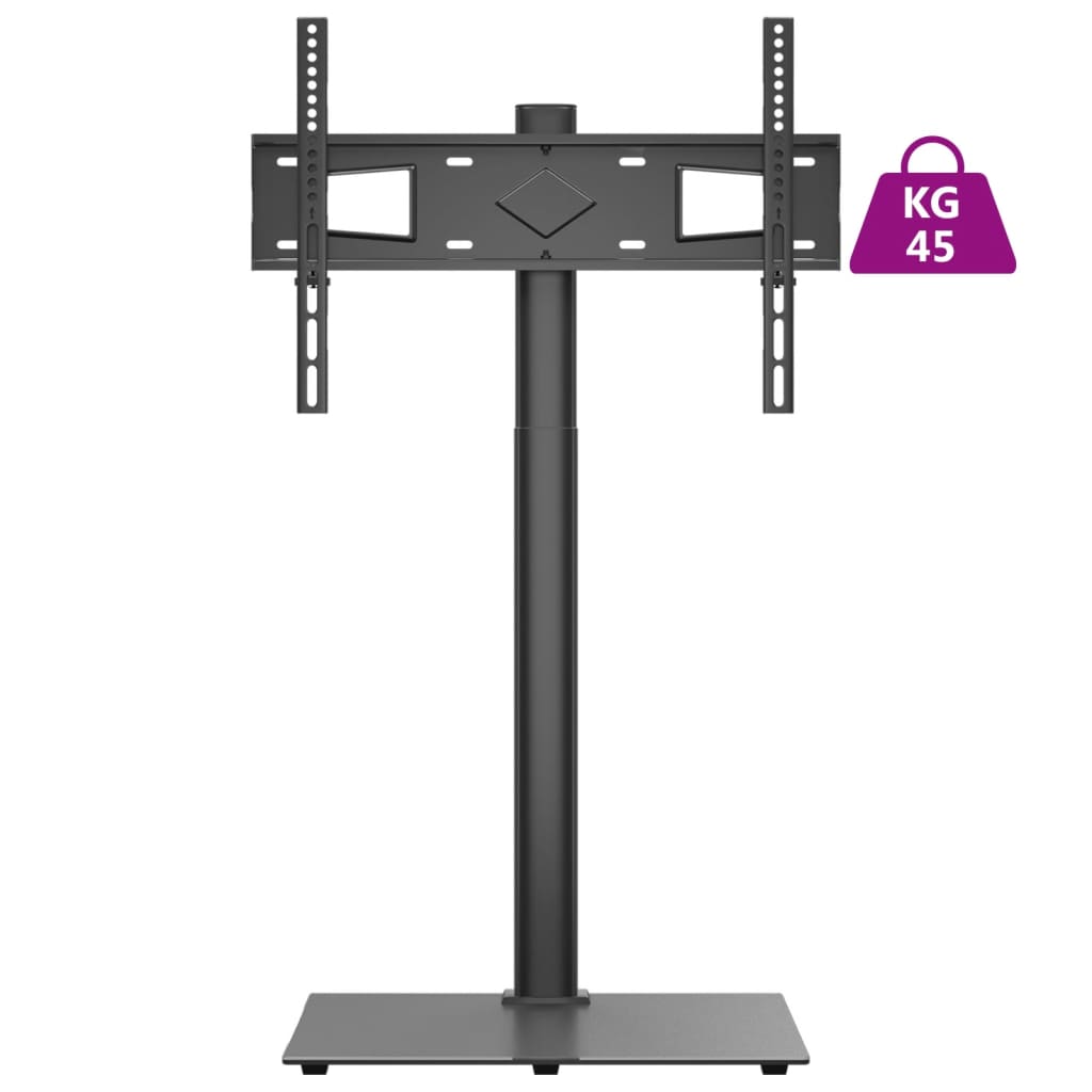 TV coin stand avec 1 étagère pour TV 32-65 pouces