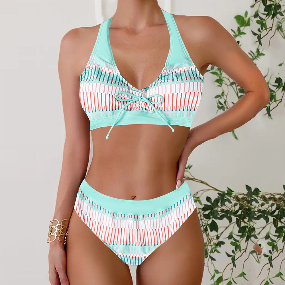 Maillot de bain Bikini mode Casual femme imprimé arrivée plus-taille