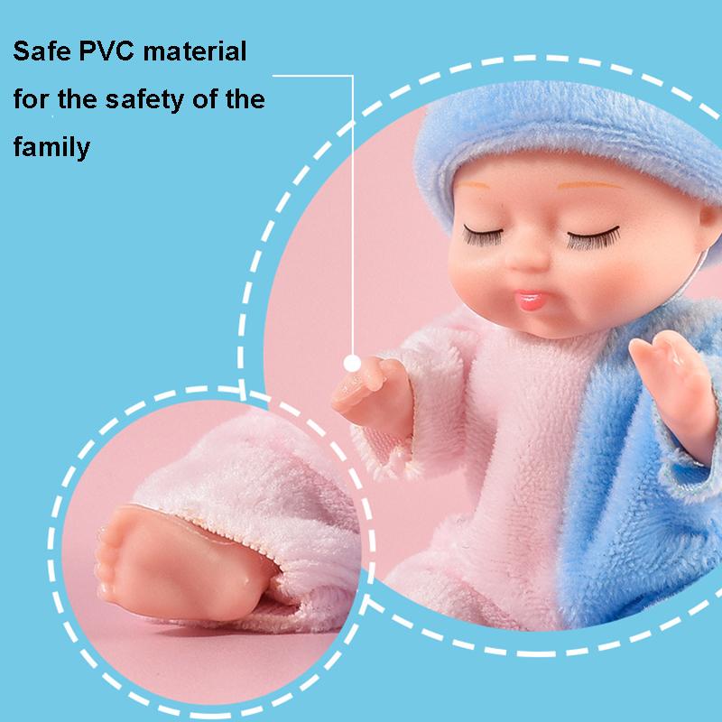 6 Nouvellement amélioré Dormant Poupées Poupées Jouet de filles Boîte Cadeau Set Adorable Princesse Figurines