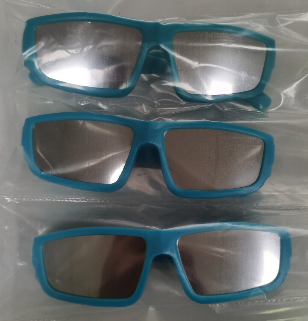 Verres d'observation d'éclipse solaire en plastique