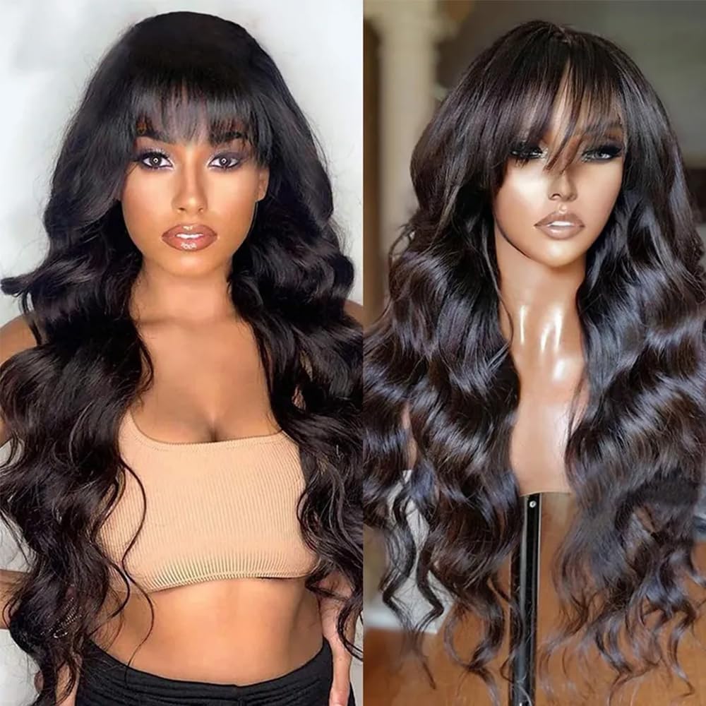 Pleine Machine faite Wig Corps Vague Couleur Naturelle Densité