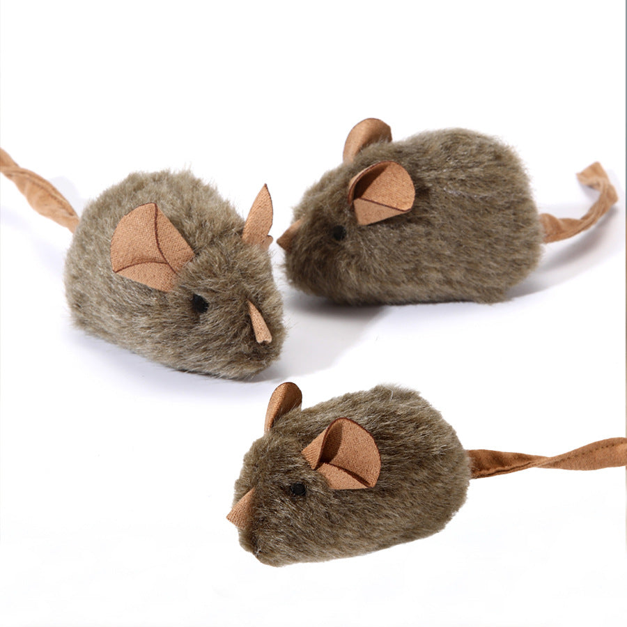 Jouet chat en peluche Simulation Sound Little Mouse Produits pour animaux de compagnie