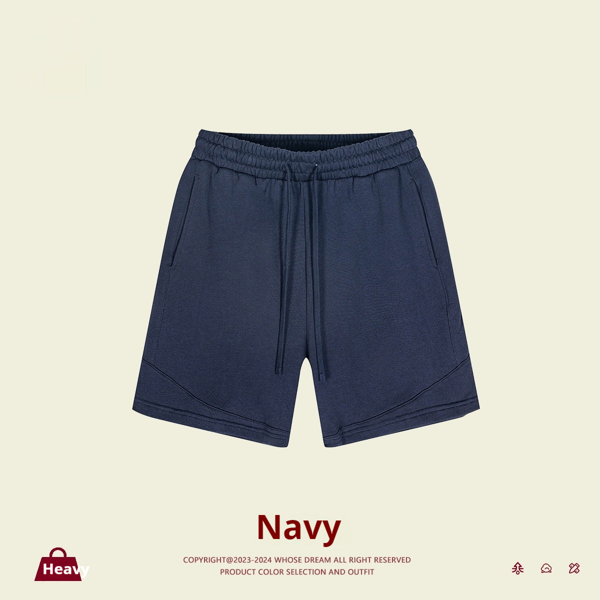 Solid Couleur Loose Moyen et Grand Short enfant Style basique Short sportif