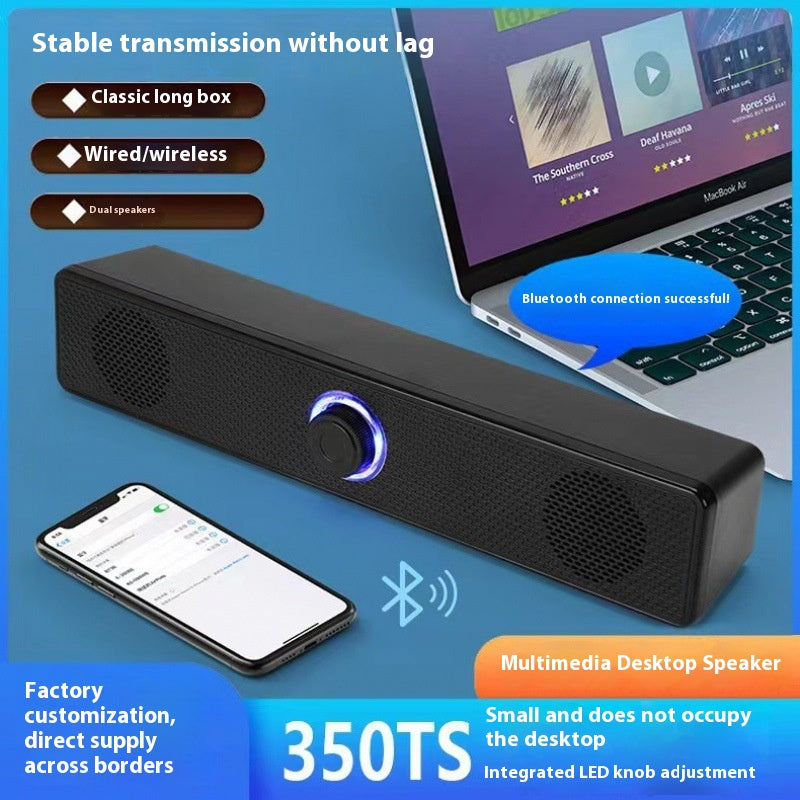 Notebook Bureau Long Bluetooth Haut-parleur de basse supplémentaire