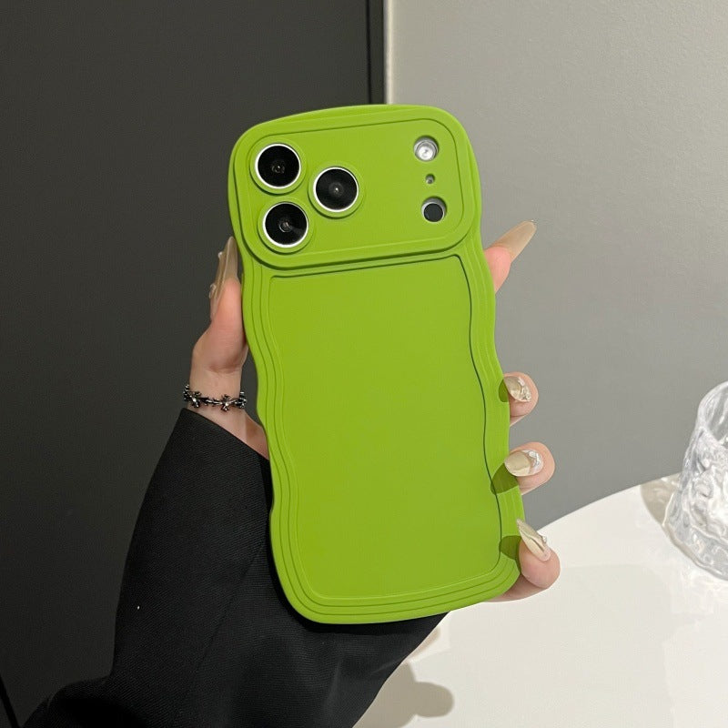 Boîte de téléphone à grande vague liquide couleur de bonbons