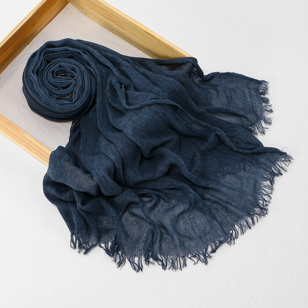 Arrivée Écharpe longue fringée à chaîne de Rayon