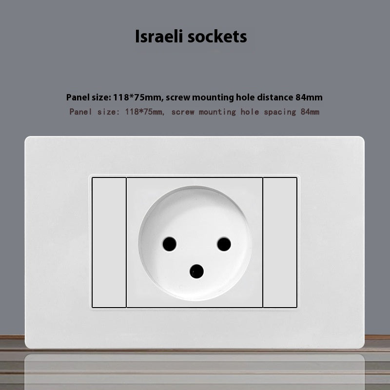 118 Type blanc 16A panneau de chaussettes Israël