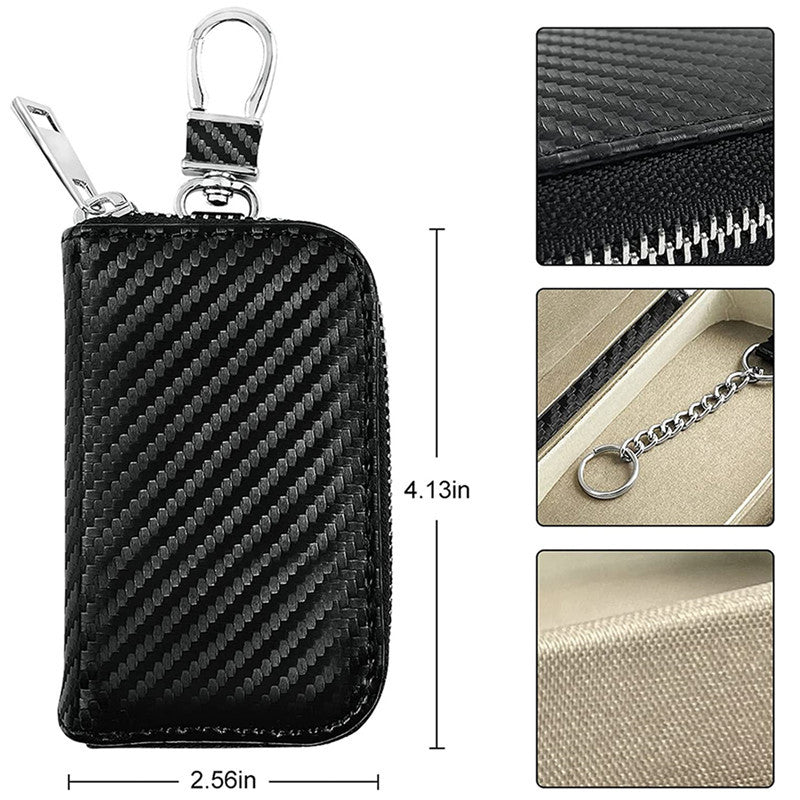 Bouclier de voiture Zipper en fibre de carbone boîte de clés