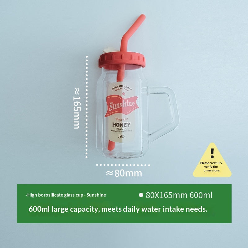 Bouteille d'eau en verre de haute apparence Grande capacité pour le bureau
