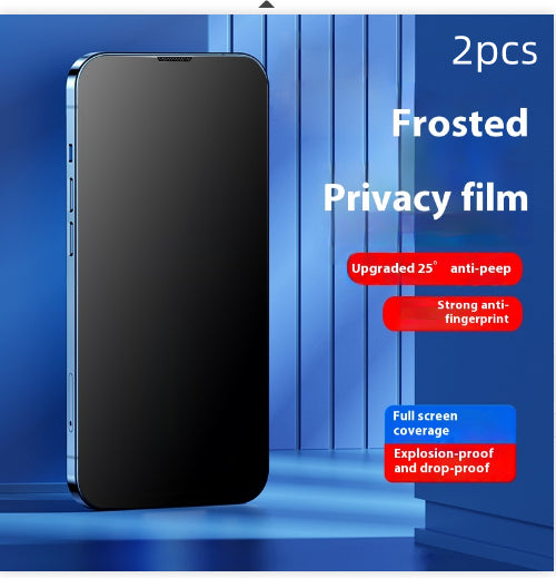 Matte anti-fingerprint full-screen tempered glass