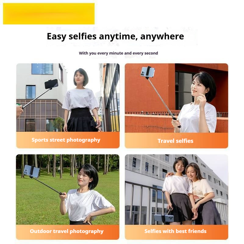 Mini bâton de selfie de téléphone tout-en-un avec étrier Bluetooth étendu La photographie ultime