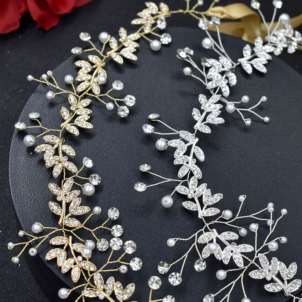 Bande de cheveux de mariée Alliage de Strass