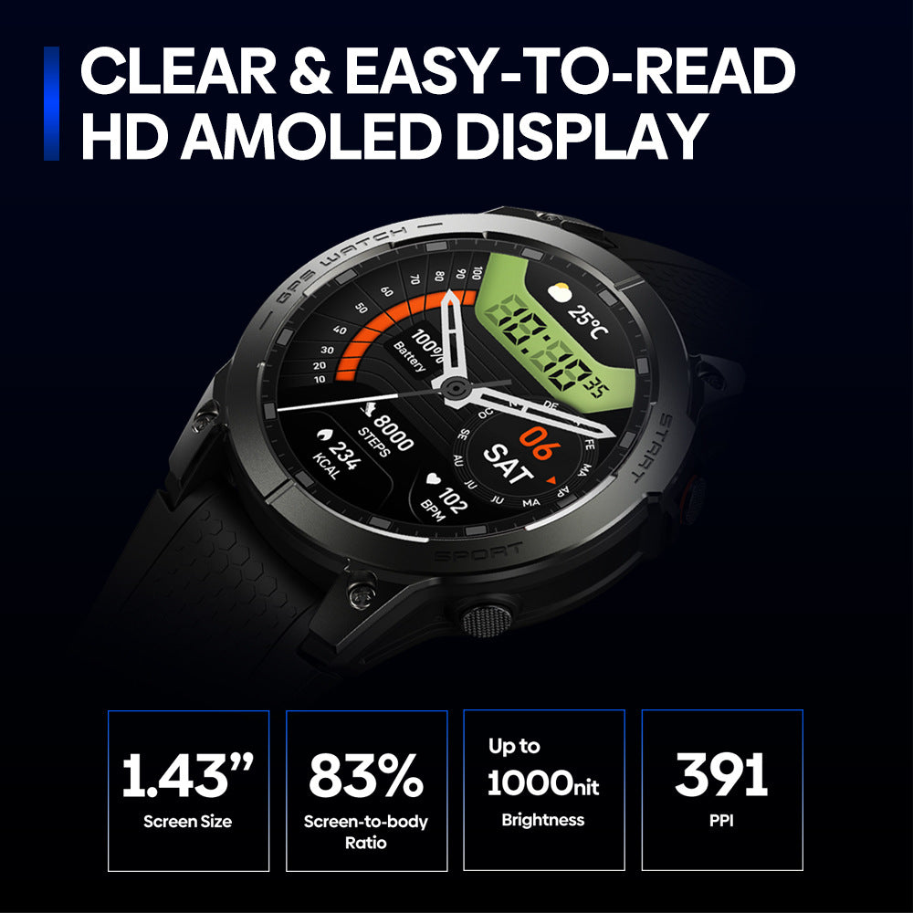 GPS Positionnement Sport Smart Watch