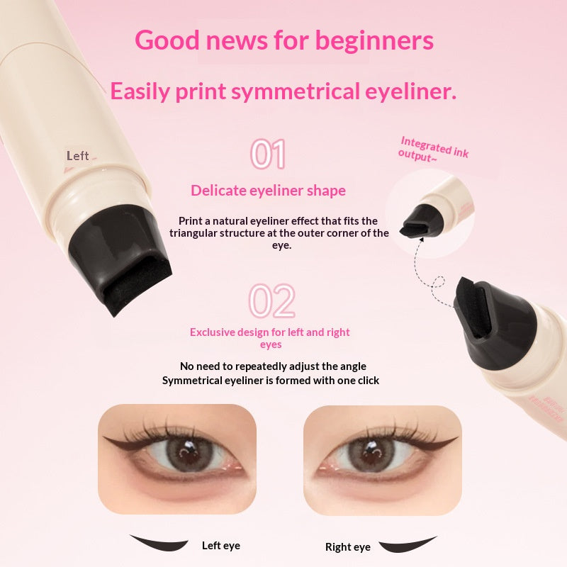 Lilin Zhi Rotating Eyeliner Stamp PenNatural longue durée et rapide-Drying