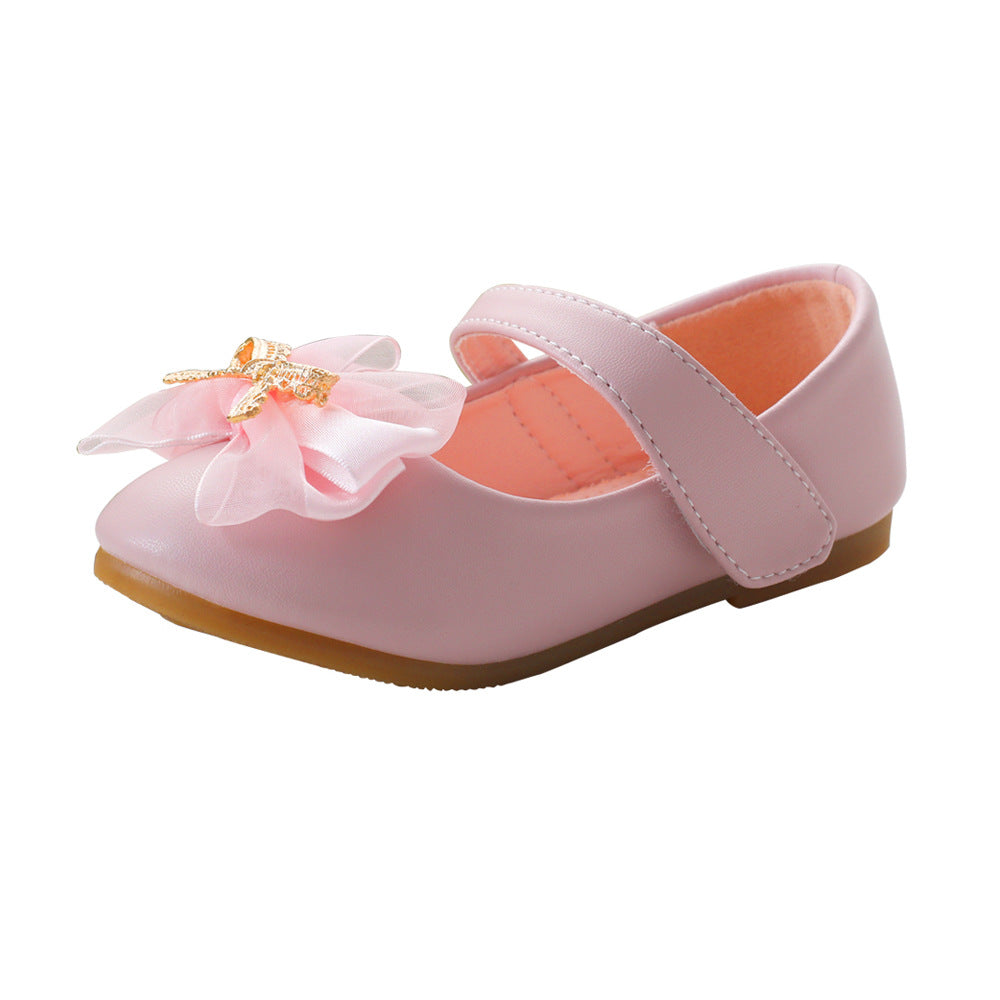 Chaussure de mariée en cuir PU Casual Bowknot