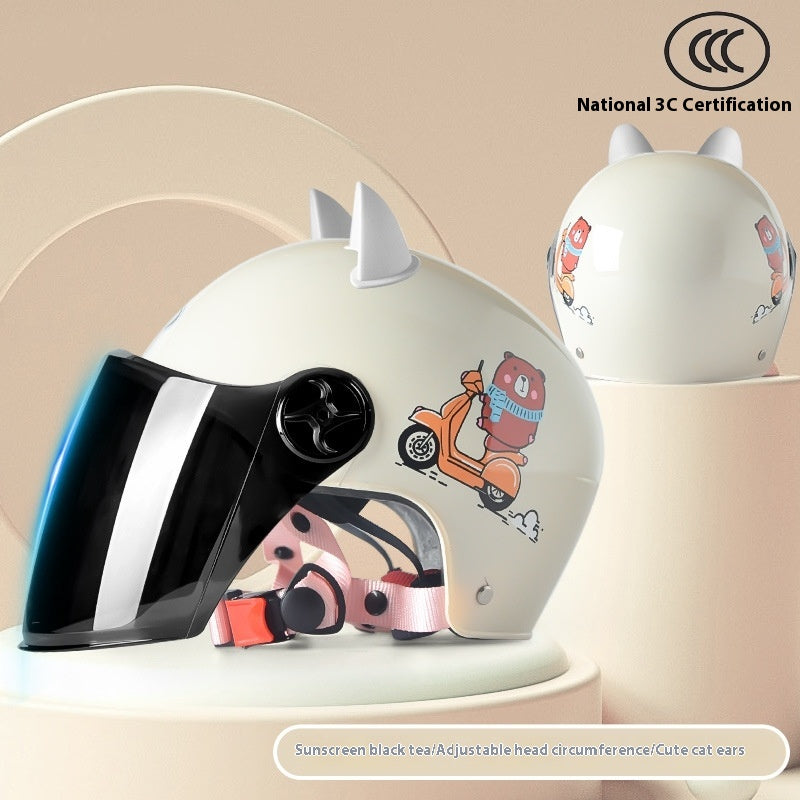 3C Certifié Casque pour enfants Garçons Summer Girls Electric Car