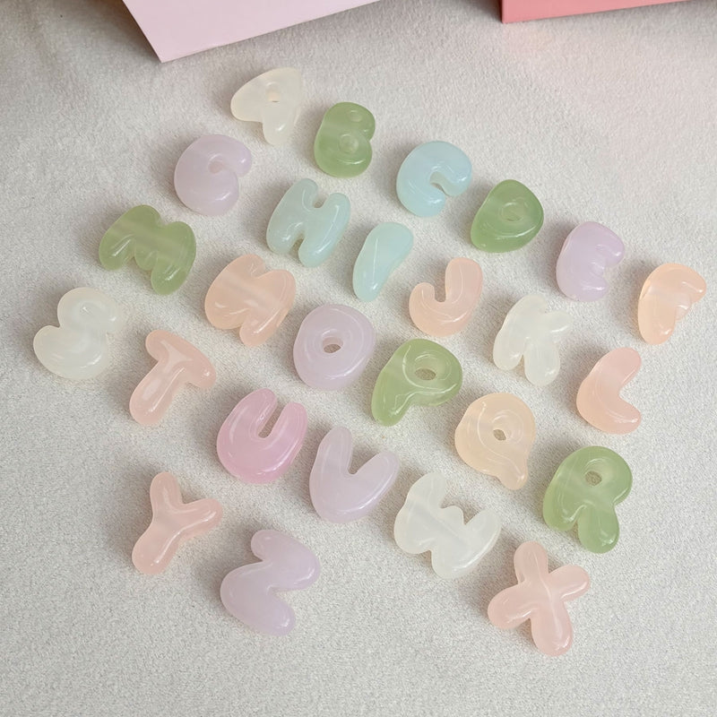 Perles de lettres acryliques à changement de couleur solaire