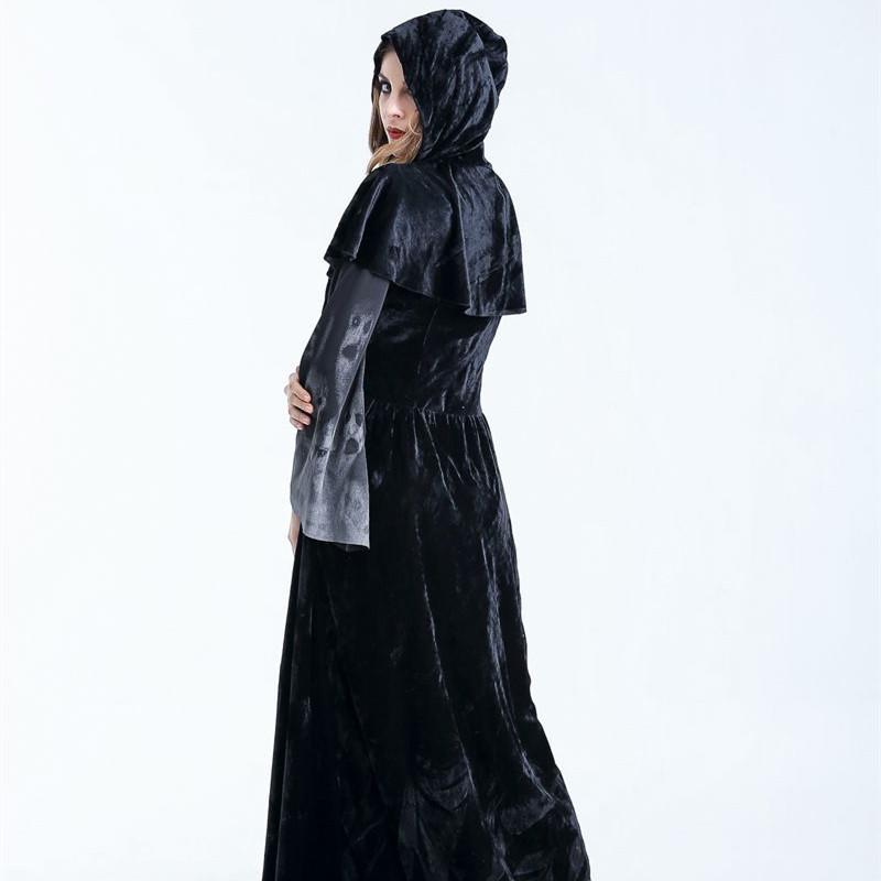 Halloween femmes médiévale gothique sorcière Maléfique Horreur effrayant Cosplay costume Carnaval Par