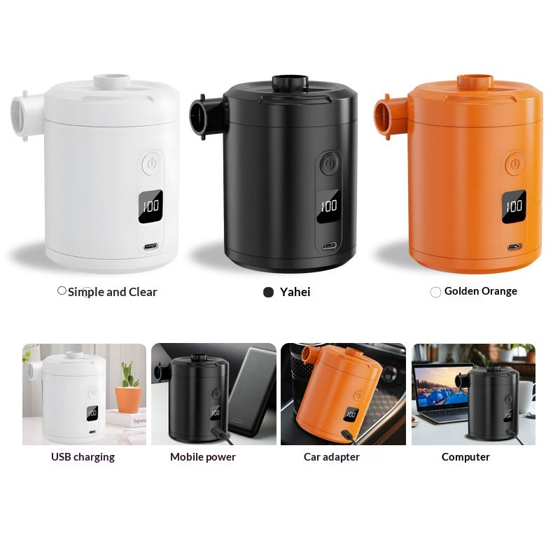 Pompe de déflateur portable sans fil électrique extérieur