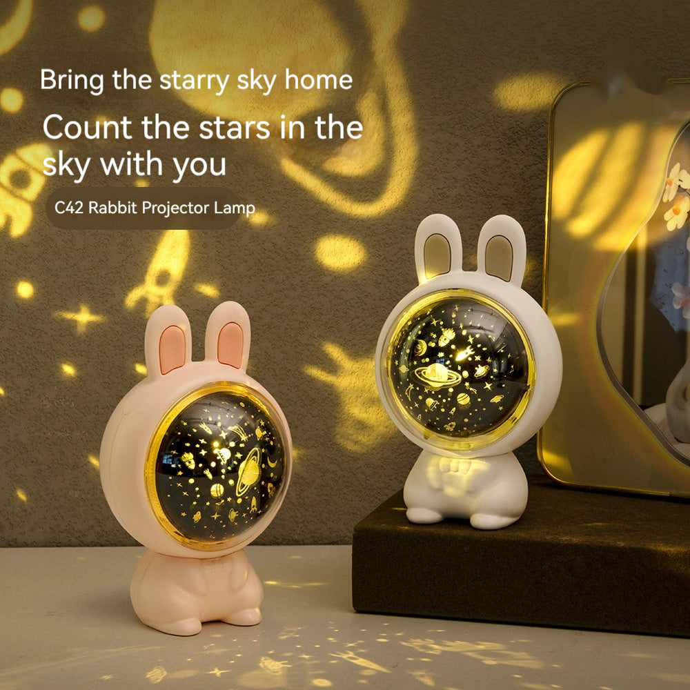 Créative Rabbit Star Light Projector Lampe Enfants Décor maison
