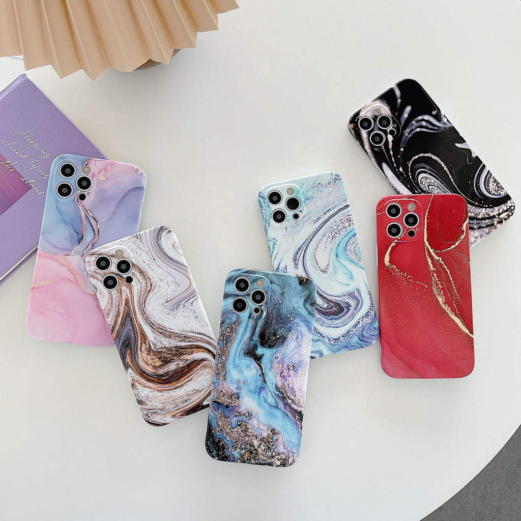 Fashion Marble Mode Silicone Cas de téléphone
