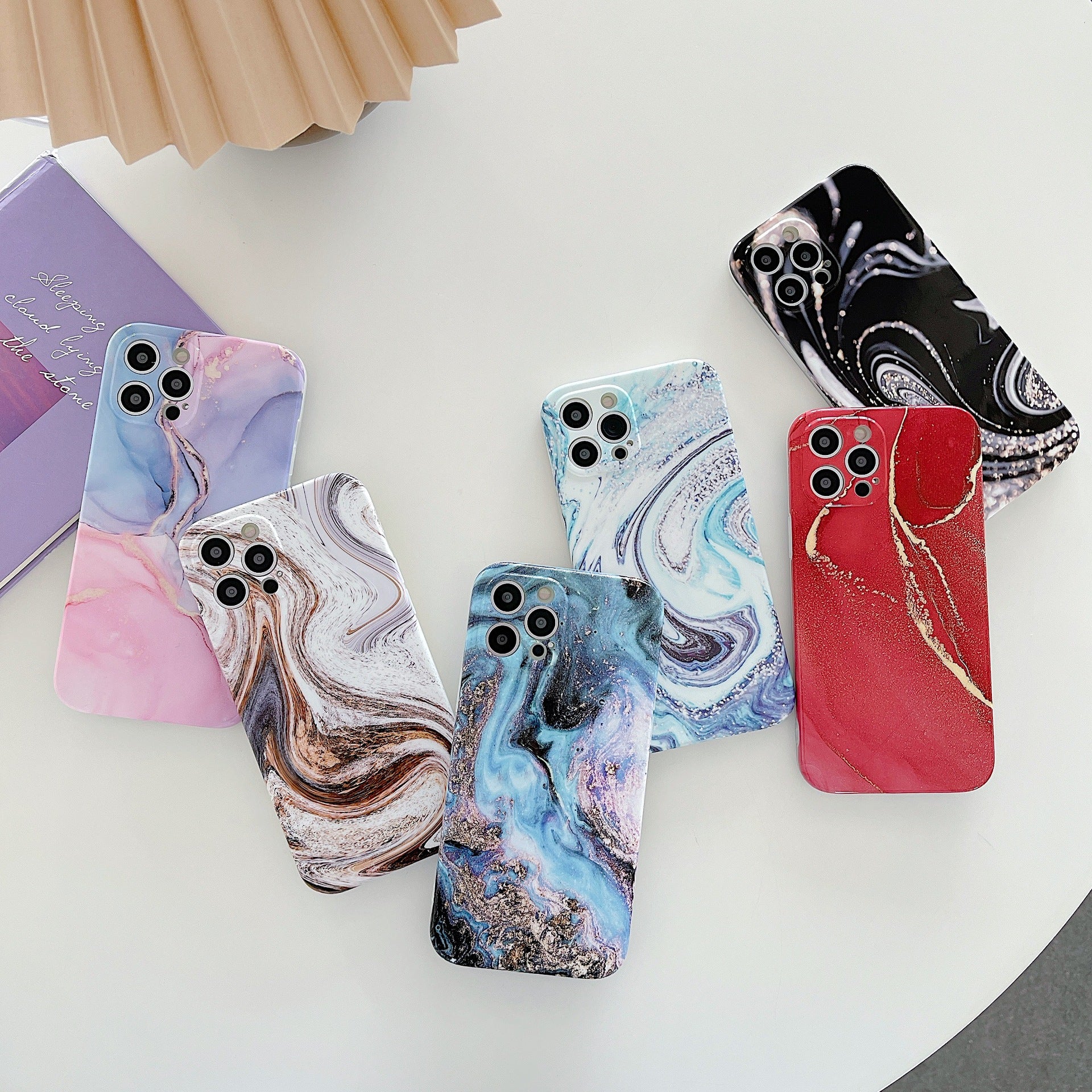 Fashion Marble Mode Silicone Cas de téléphone