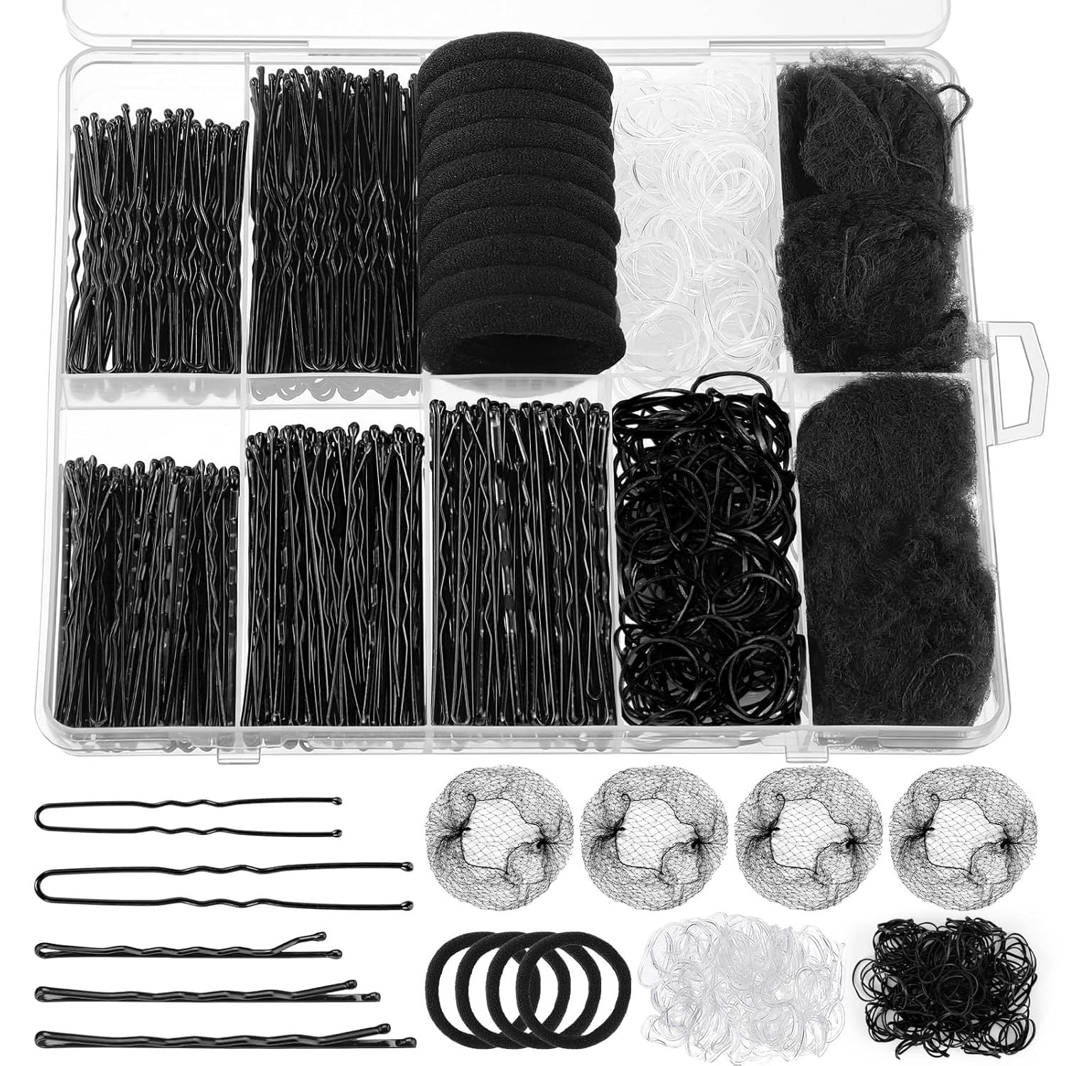 Hair Accessories Headpieces Updo Set Hair Clips Colorful Hair Ties U-shaped Clips