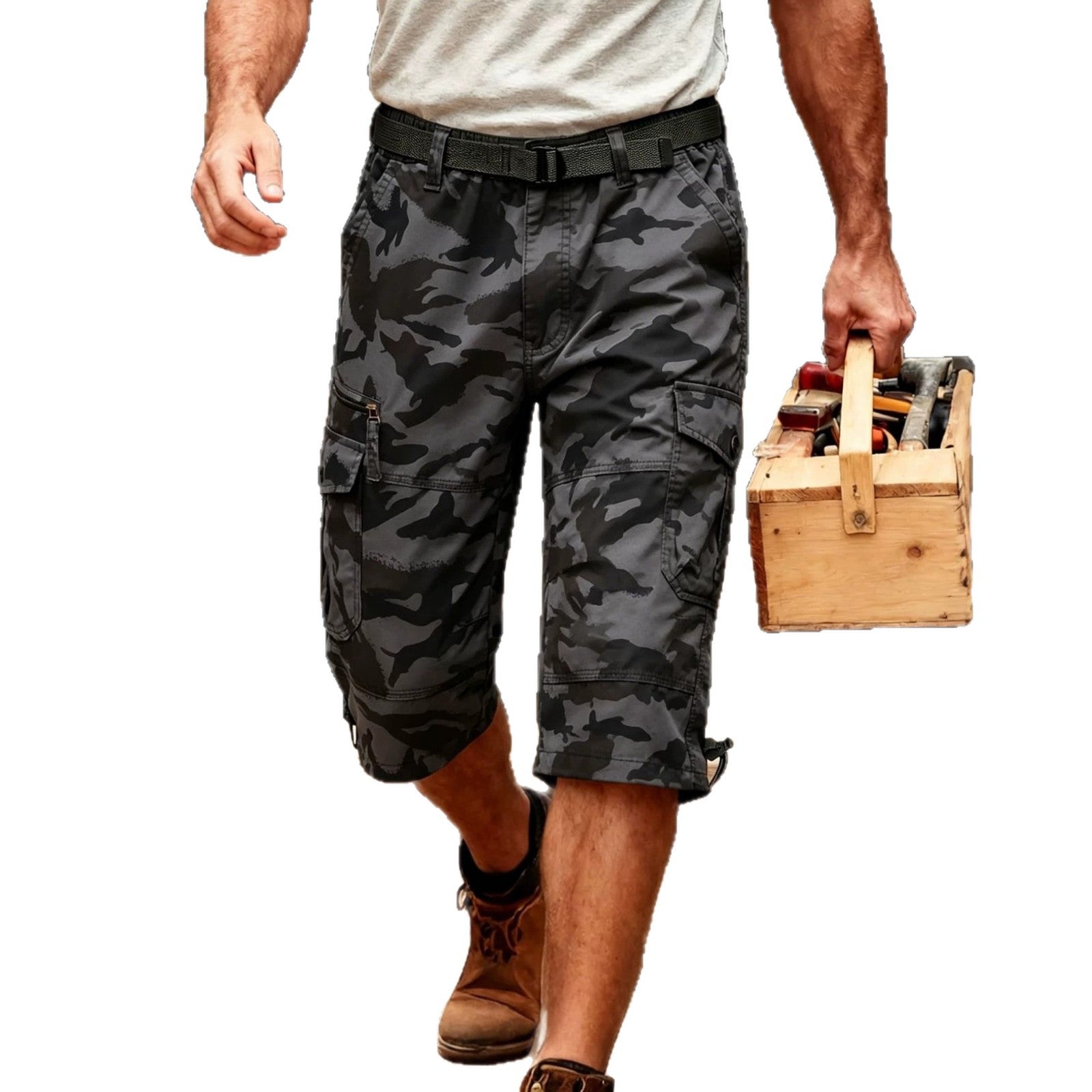 Casual respirant Short de travail de trois quarts pour le transport