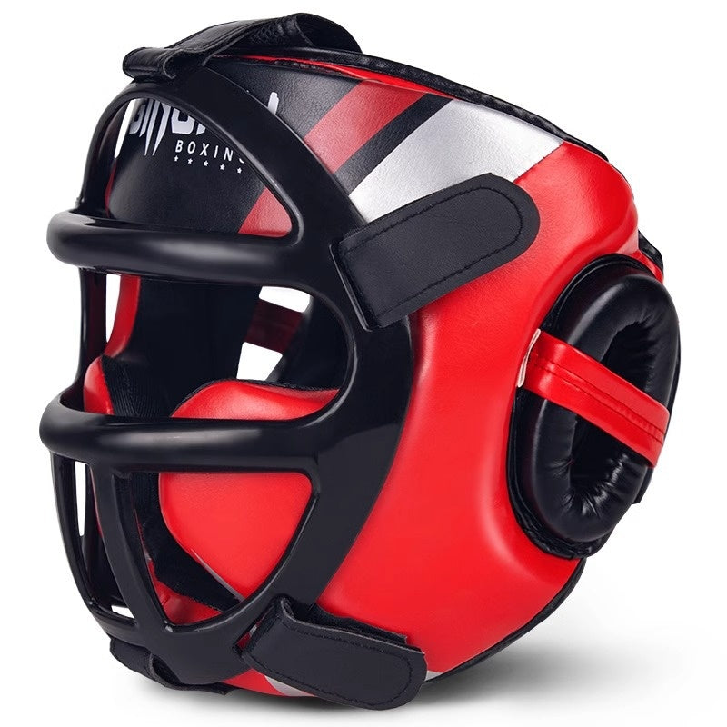 Casque de protection complète pour Kickboxing Sanshou et Taekwondo
