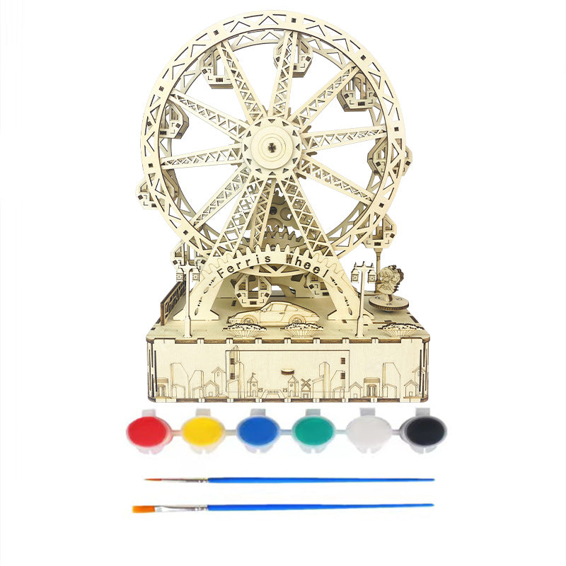 Bois mécanique dynamique Puzzle tridimensionnel Jouets éducatifs assemblés à la main Creativ