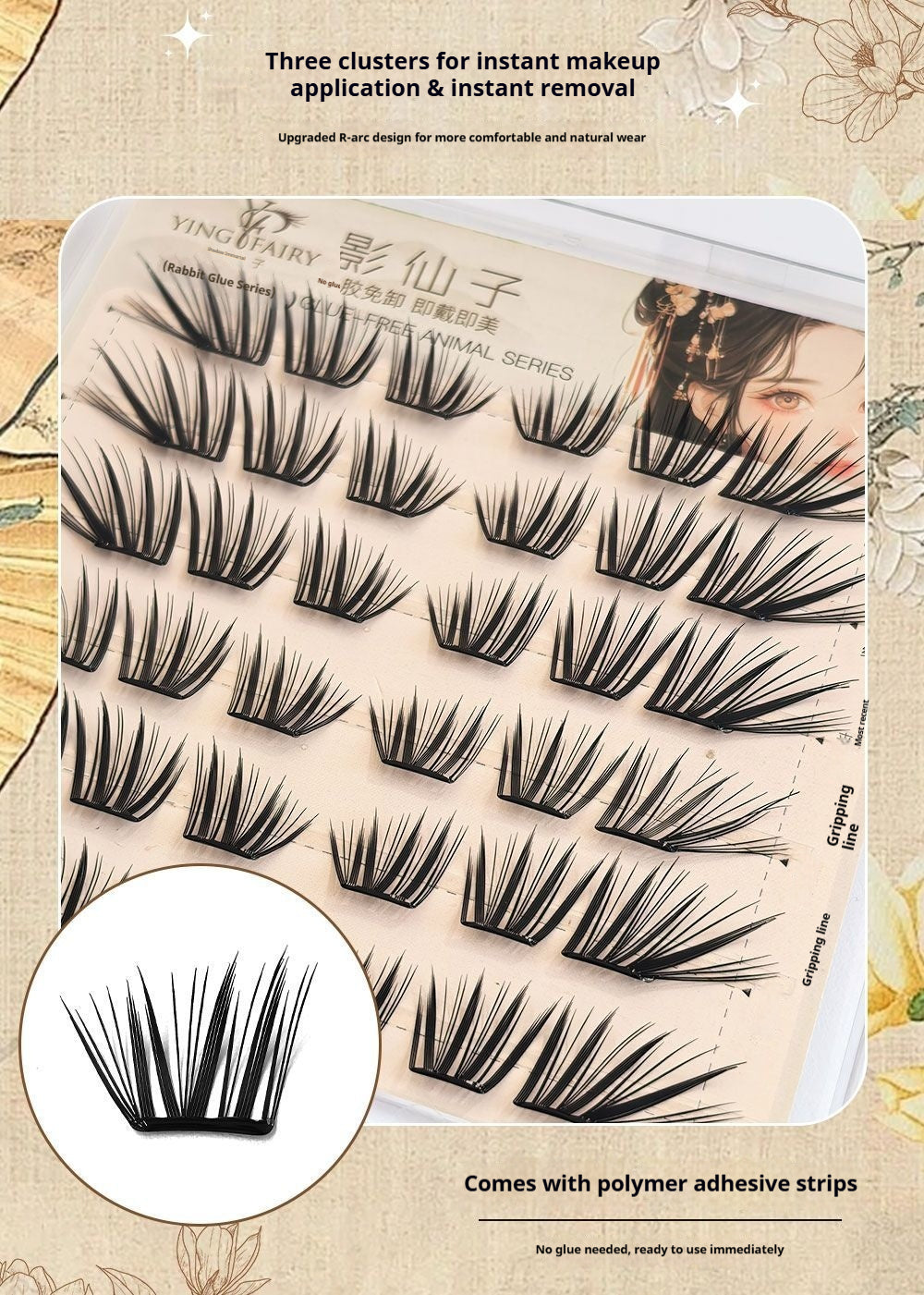 Ombre fée sans colle amour éternel Fox-Style faux cils