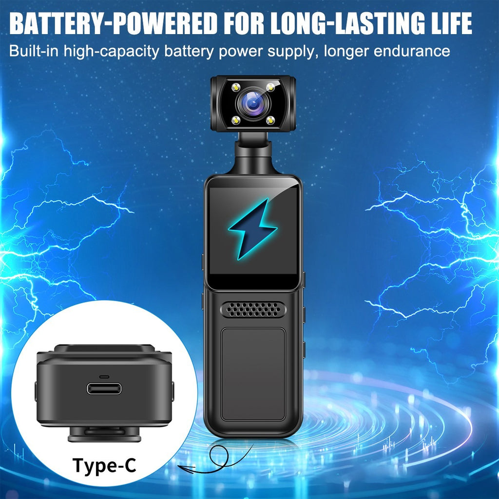 HD 4K Pocket Action Camera Rotation WiFi Vlog Caméscope Sports portables DV