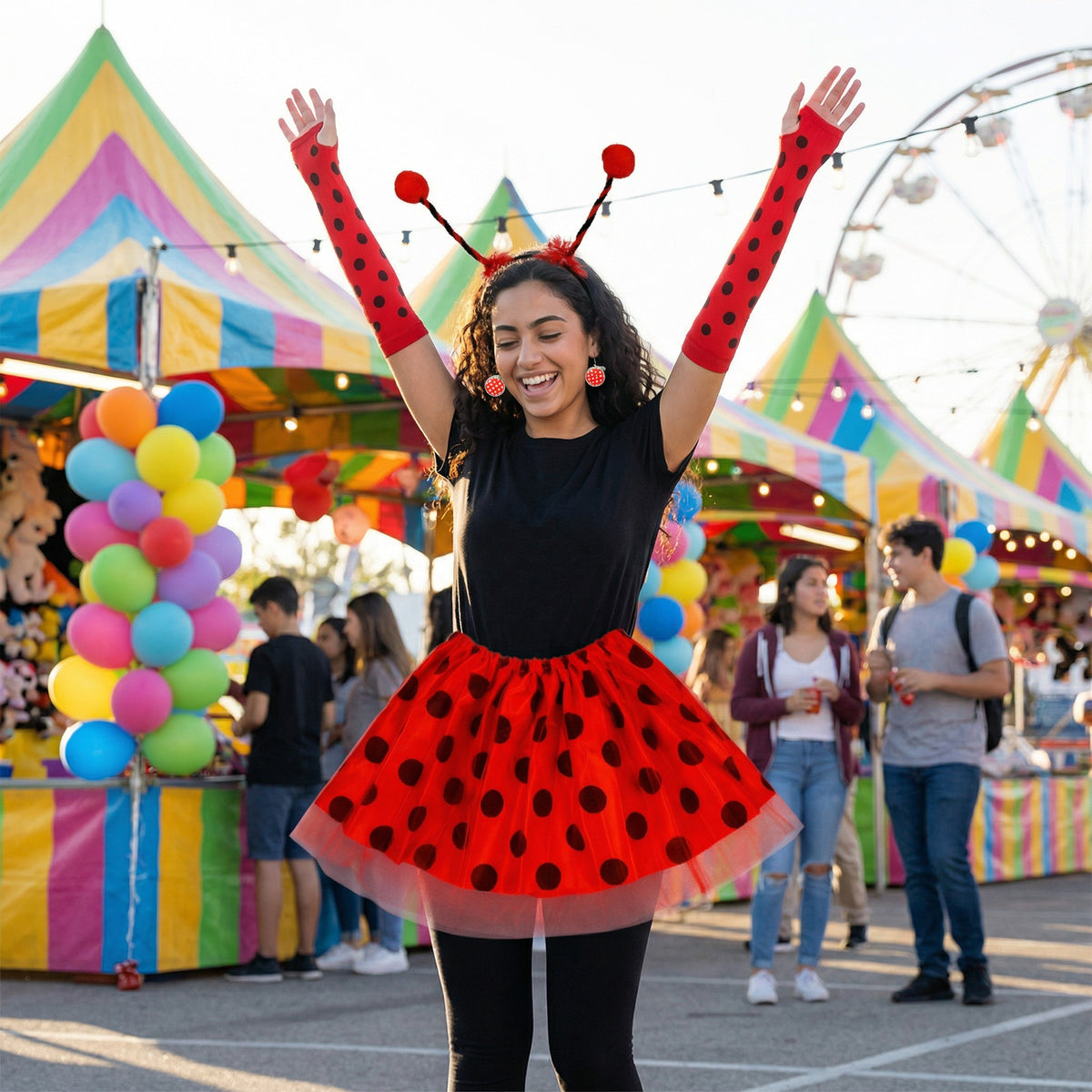 Costume de Ladybug avec jupe Tulle & Accessoires