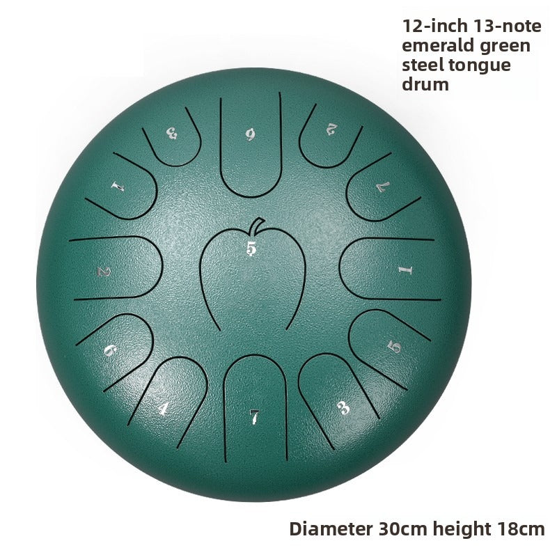 Tambour de langue en acier12 pouces13 Note Un style de pli