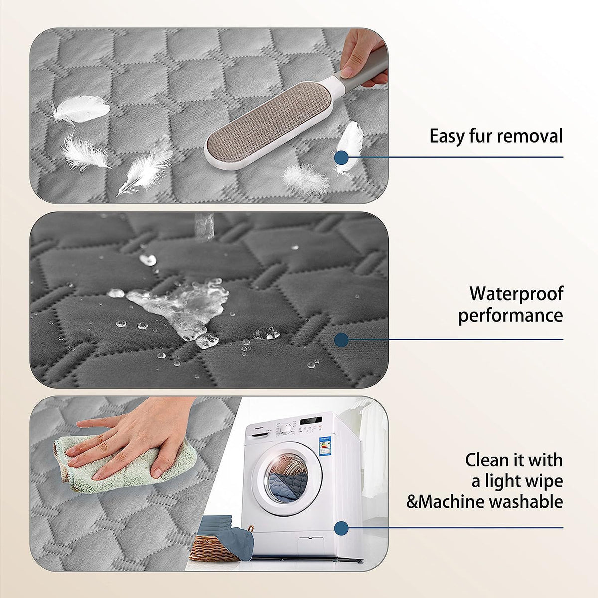 Double face imperméable Pet Canapé Coussin Matelas résistant aux rayures et sans cheveux