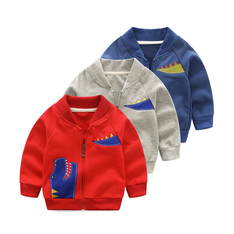 Vêtements pour enfants Pure coton Sports Loisirs Zipper Shirt Baby Top