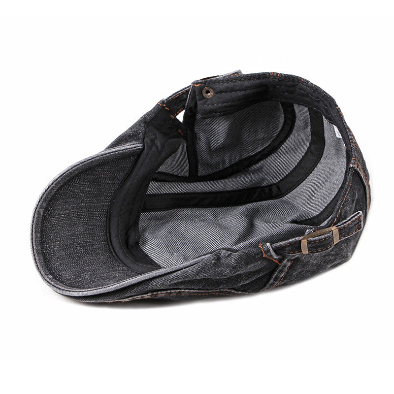 Fashion Wash Denim Beret Hommes