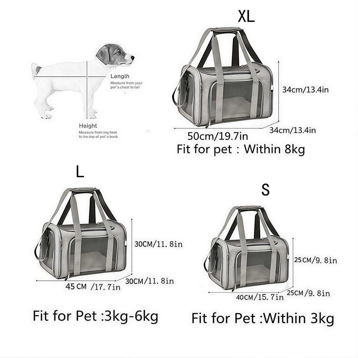 Transporteurs de chats Transporteur de chiens Transporteur de chiens pour petits chats moyens Chiens Puppies