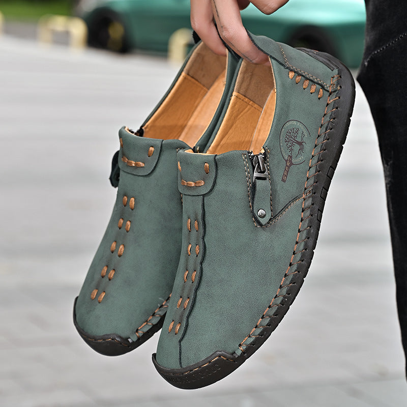 Chaussures de Bonnet Casual Homme Mode Zip sur Pieds
