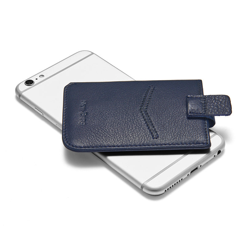 Porte-cartes en cuir véritable pour hommes