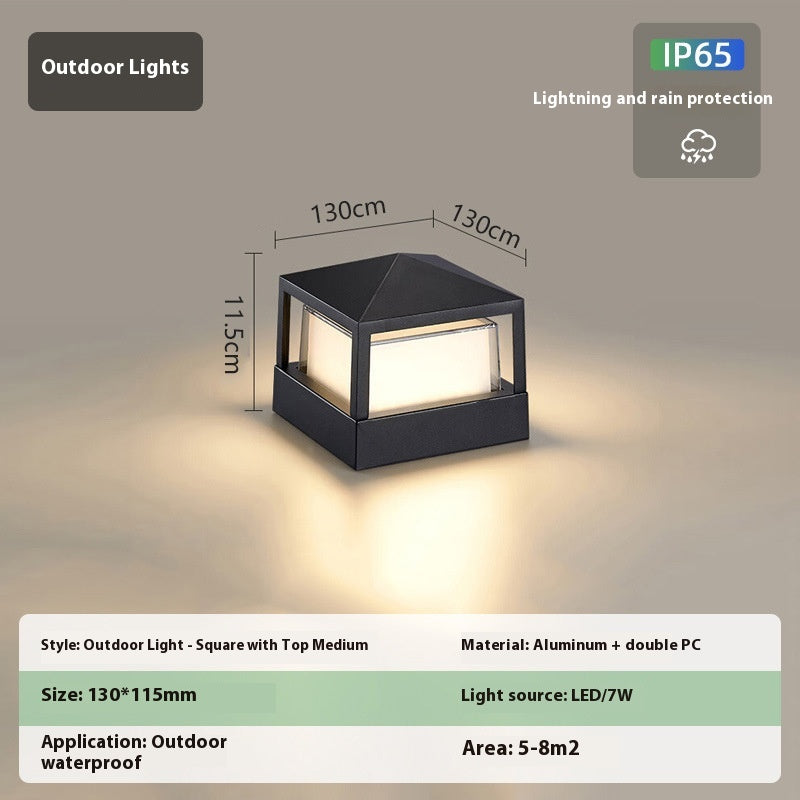 Lampe murale extérieure en aluminium