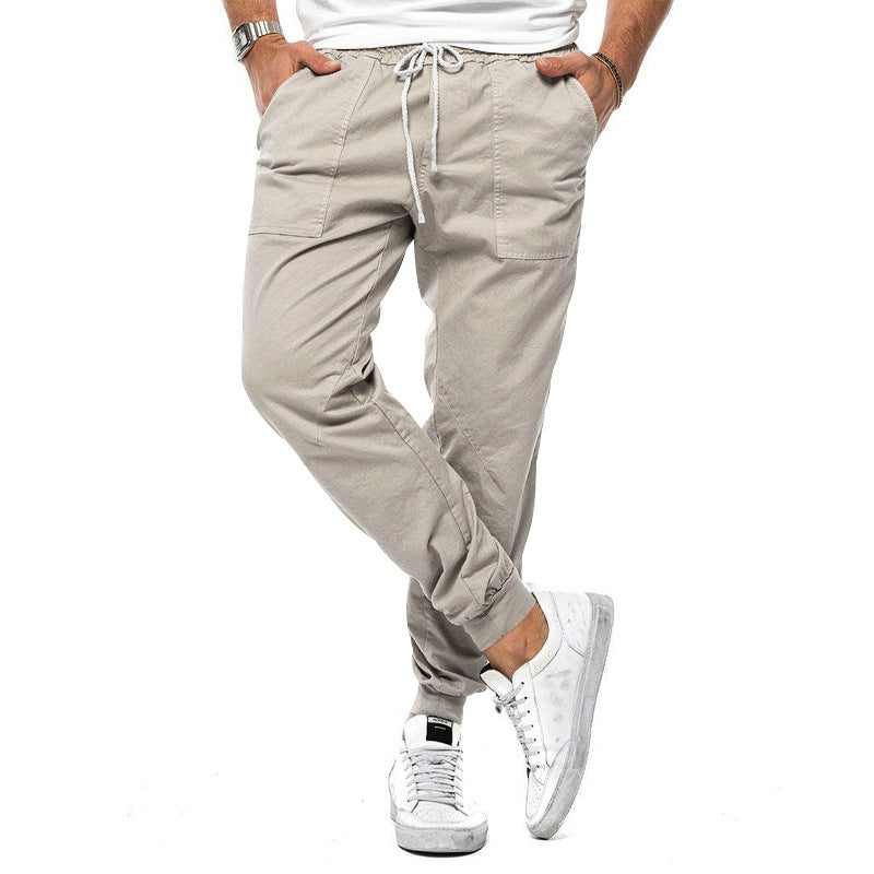Du printemps et de l'automne Pantalons occasionnels masculins sans pantalon à la cheville Casual Slim Outdoor Overall