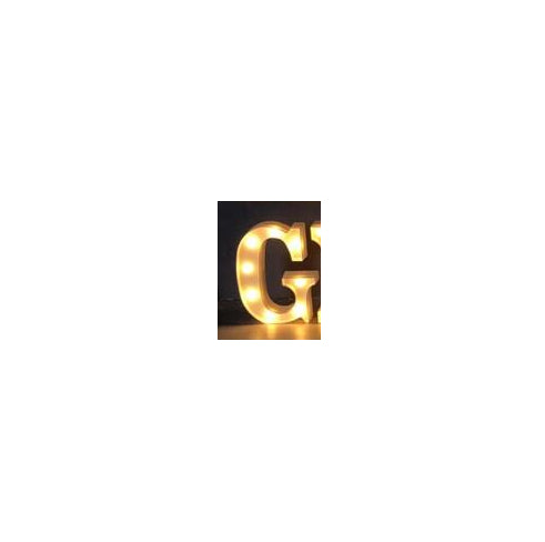 Lumineux LED Letter Number Night Light Anglais Alphabet Number Batterie Lampe Romantique Weddi